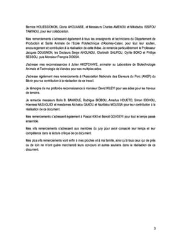 Performances de reproduction et insémination porcine au Bénin