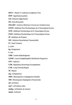 Données actuelles du paludisme chez les PVVIH en hospitalisation
