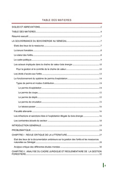 Décentralisation et Gestion Forestière au SENEGAL