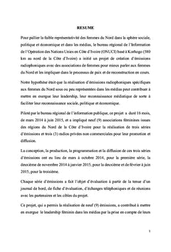 L'implication des femmes du Nord de la Côte d'Ivoire