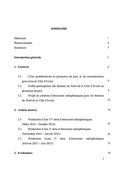 L'implication des femmes du Nord de la Côte d'Ivoire