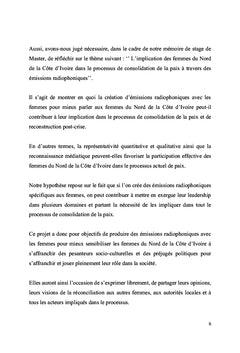L'implication des femmes du Nord de la Côte d'Ivoire
