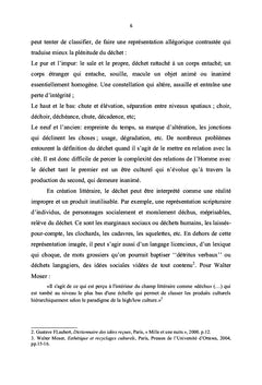 Déchet, Déchéance et Création poétique