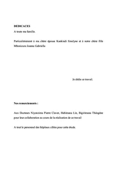 Les indications de laparotomies a Bujumbura, Burundi: