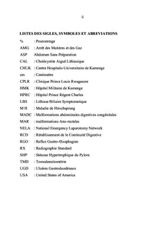 Les indications de laparotomies a Bujumbura, Burundi: