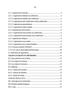 Les indications de laparotomies a Bujumbura, Burundi: