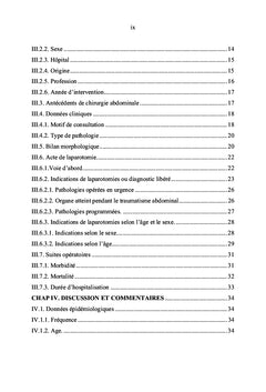 Les indications de laparotomies a Bujumbura, Burundi: