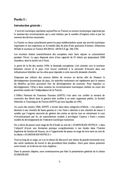 La gestion d'e-réputation dans une chaîne hôtelière. Cas ELMOURADI