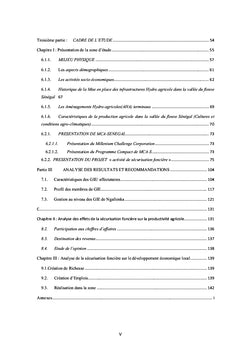 Analyse des effets de la sécurisation foncière de MCA-Sénégal