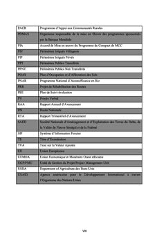 Analyse des effets de la sécurisation foncière de MCA-Sénégal