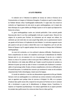 Le Refus de l'Autobiographie Traditionnelle: