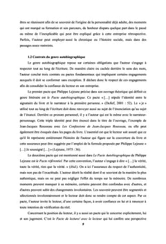 Le Refus de l'Autobiographie Traditionnelle: