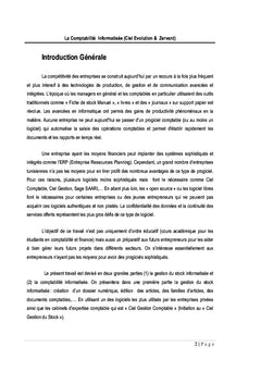 La Comptabilité Informatisée