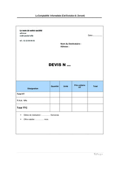 La Comptabilité Informatisée