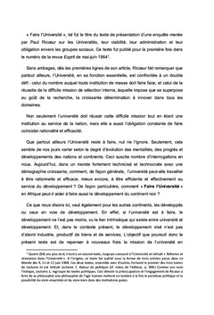 Paul Ricoeur : Faire l'Université