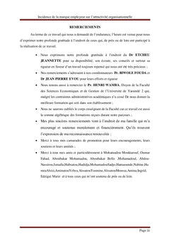 Incidence de la marque employeur sur l'attractivité organisationnelle