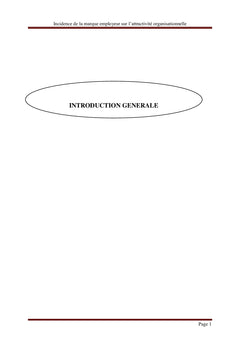 Incidence de la marque employeur sur l'attractivité organisationnelle