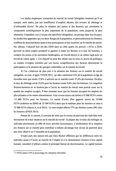 Genre et Marché de l'Emploi au Sénégal