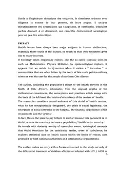 Regard sociologique sur le comportement de santé dans le nord Ivoirien