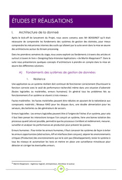 Etude et prototypage de solutions autour des stream processing