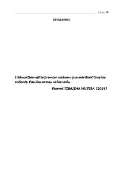 Etude d'impacts socioéconomiques du projet Kibali à l'est de la RDC