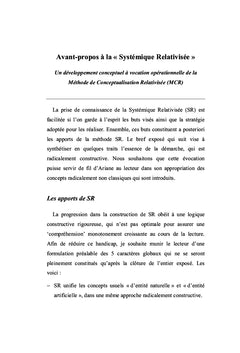 Systémique relativisée
