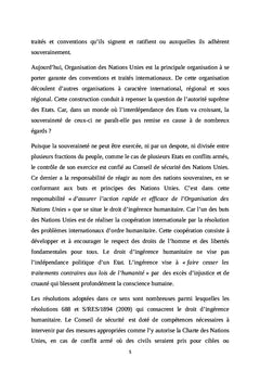 Du Droit d'ingérence humanitaire à la Responsabilité de protéger