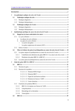 Génétique des cancers familiaux du sein et/ou de l'ovaire