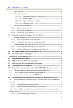 Génétique des cancers familiaux du sein et/ou de l'ovaire