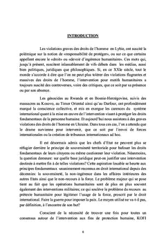 La responsabilité de protéger : cas pratique et mise en oeuvre