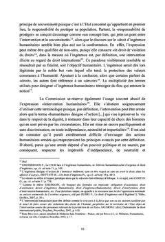 La responsabilité de protéger : cas pratique et mise en oeuvre