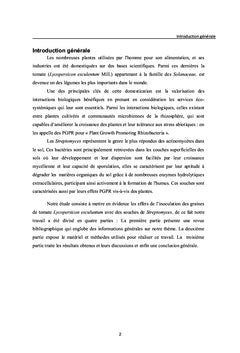 Effet PGPR de quelques Streptomyces