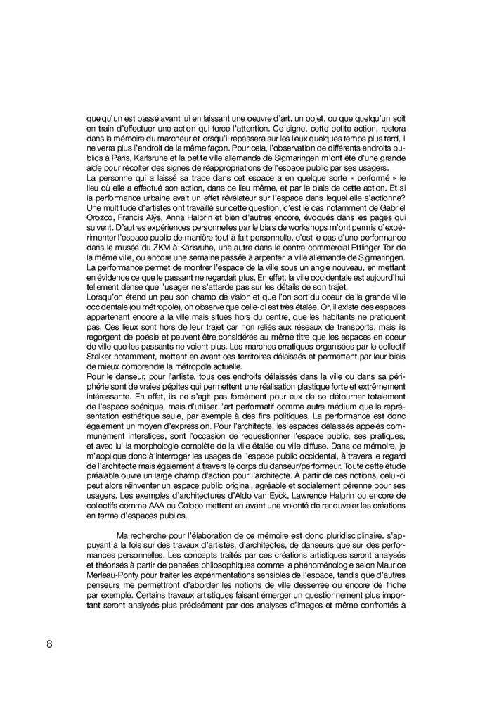 Performer la ville - quand la danse réinvente l'espace public