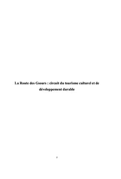 La Route des Gsours