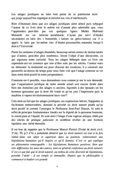 Du condensé pratique des adages de droit dans le système romano-germanique
