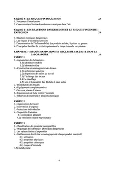 Progrès récents en matière d'hygiène et de sécurité