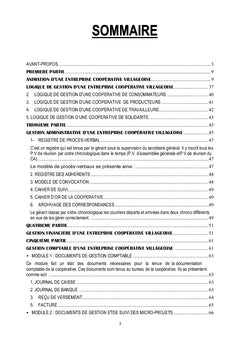 La Bonne Gouvernance Coopérative Africaine Pour Le Développement Local