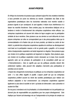 La Bonne Gouvernance Coopérative Africaine Pour Le Développement Local