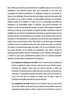 La Bonne Gouvernance Coopérative Africaine Pour Le Développement Local