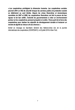 La Bonne Gouvernance Coopérative Africaine Pour Le Développement Local