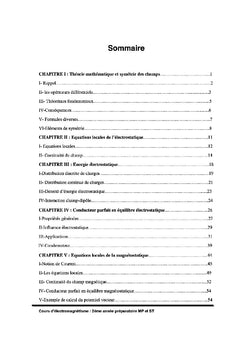 Cours d'électromagnétisme