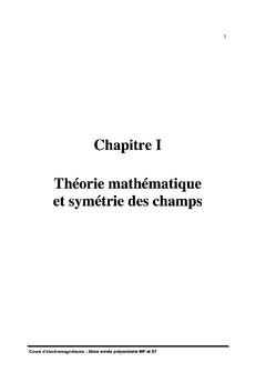 Cours d'électromagnétisme