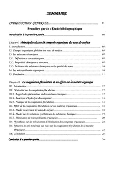 Coagulation des acides organiques par le sulfate d'aluminium