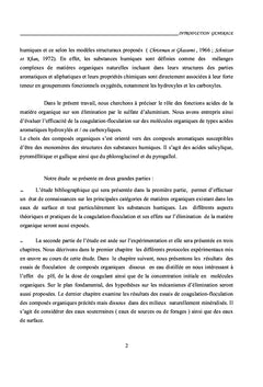 Coagulation des acides organiques par le sulfate d'aluminium