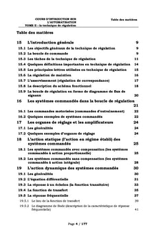 Cours d'introduction sur L'AUTOMATISATION