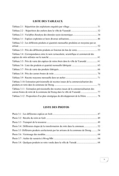 Contribution économique de la filière rotin dans la commune de Dzeng