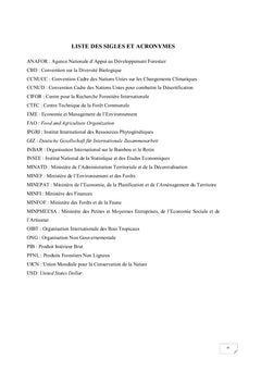 Contribution économique de la filière rotin dans la commune de Dzeng