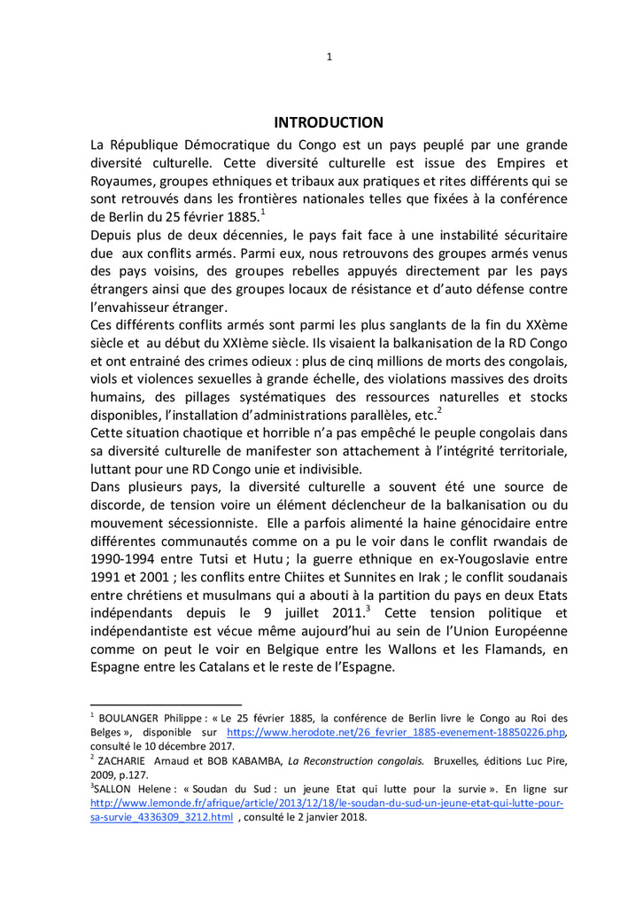 La Diversité culturelle en République Démocratique du Congo