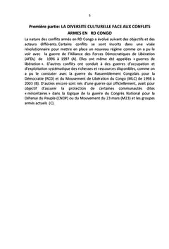 La Diversité culturelle en République Démocratique du Congo