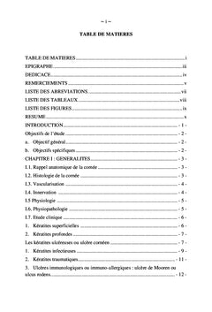 Profil épidemioclinique des kératites au C.H.M.A
